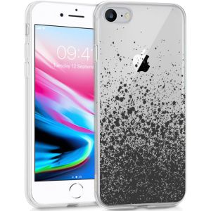 iMoshion Design voor de iPhone SE / 2020) / 8 / 7 / 6s - Spetters - Zwart | Smartphonehoesjes.nl