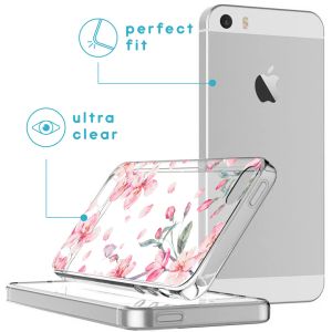 iMoshion Design hoesje iPhone 5 / 5s / SE - Bloem - Roze