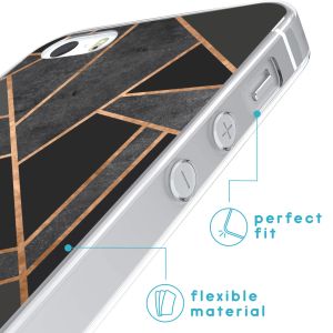 iMoshion Design hoesje iPhone 5 / 5s / SE - Grafisch Koper / Zwart