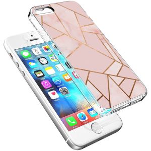 iMoshion Design hoesje iPhone 5 / 5s / SE - Grafisch Koper / Roze