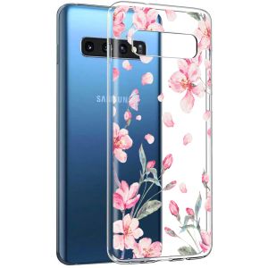 iMoshion Design hoesje Samsung Galaxy S10 - Bloem - Roze