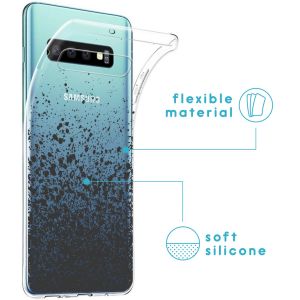 iMoshion Design hoesje Samsung Galaxy S10 - Spetters - Zwart