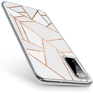 iMoshion Design hoesje Samsung Galaxy S20 - Grafisch Koper / Wit