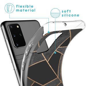 iMoshion Design hoesje Samsung Galaxy S20 Plus - Grafisch Koper / Zwart