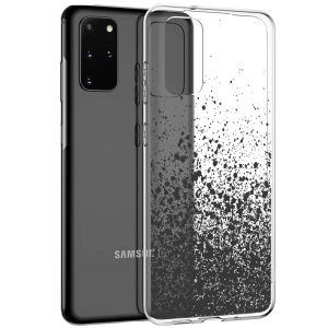 iMoshion Design hoesje Samsung Galaxy S20 Plus - Spetters - Zwart
