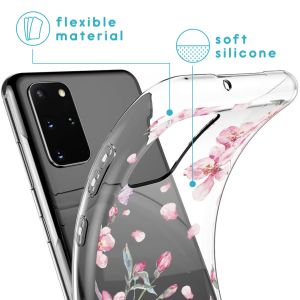 iMoshion Design hoesje Samsung Galaxy S20 Plus - Bloem - Roze