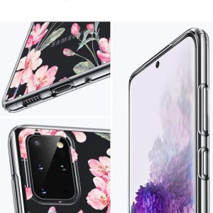 iMoshion Design hoesje Samsung Galaxy S20 Plus - Bloem - Roze