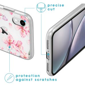 iMoshion Design hoesje iPhone Xr - Bloem - Roze