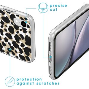 iMoshion Design hoesje iPhone Xr - Luipaard / Zwart