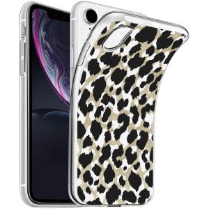 iMoshion Design hoesje iPhone Xr - Luipaard / Zwart
