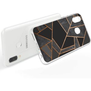 iMoshion Design hoesje Samsung Galaxy A20e - Grafisch Koper / Zwart