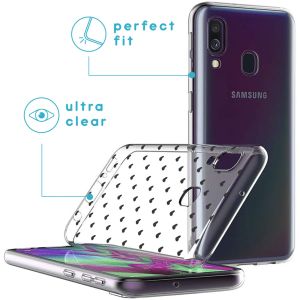 iMoshion Design hoesje Samsung Galaxy A40 - Hartjes - Zwart