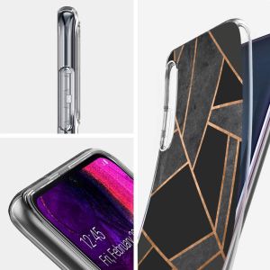 iMoshion Design hoesje Samsung Galaxy A50 / A30s - Grafisch Koper / Zwart