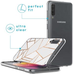 iMoshion Design hoesje Samsung Galaxy A50 / A30s - Grafisch Koper / Wit