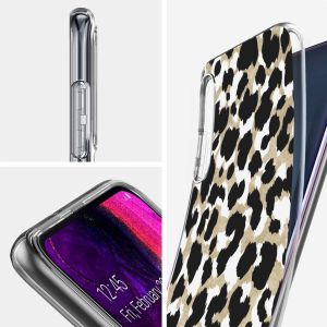 iMoshion Design hoesje Samsung Galaxy A50 / A30s - Luipaard / Zwart