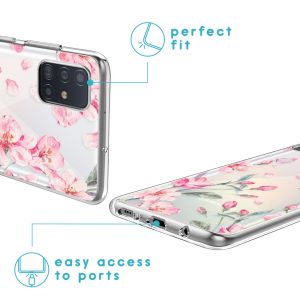 iMoshion Design hoesje Samsung Galaxy A51 - Bloem - Roze