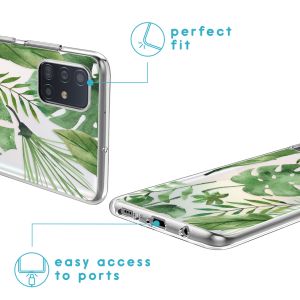 iMoshion Design hoesje Samsung Galaxy A51 - Bladeren - Groen