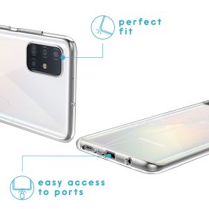 iMoshion Design hoesje Samsung Galaxy A51 - Paardenbloem - Wit