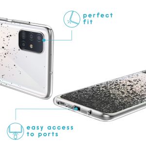 iMoshion Design hoesje Samsung Galaxy A51 - Spetters - Zwart