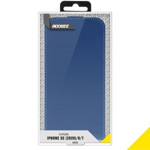 Accezz Flipcase iPhone SE (2022 / 2020) / 8 / 7 - Blauw
