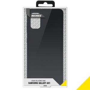 Accezz Liquid Silicone Backcover Samsung Galaxy A41 - Zwart