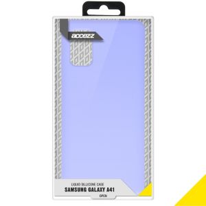Accezz Liquid Silicone Backcover Samsung Galaxy A41 - Paars