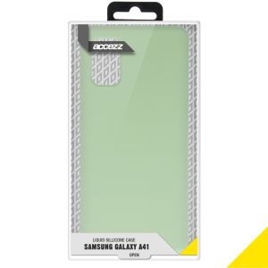 Accezz Liquid Silicone Backcover Samsung Galaxy A41 - Groen