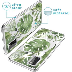 iMoshion Design hoesje Samsung Galaxy A41 - Bladeren - Groen
