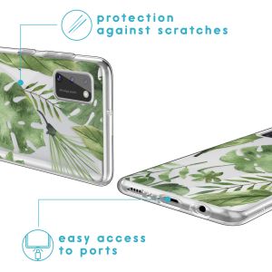 iMoshion Design hoesje Samsung Galaxy A41 - Bladeren - Groen