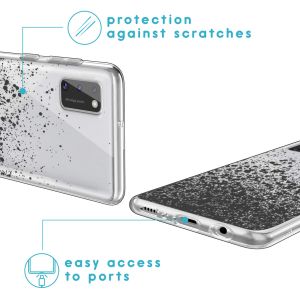 iMoshion Design hoesje Samsung Galaxy A41 - Spetters - Zwart
