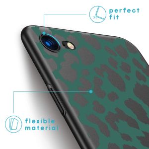 iMoshion Design hoesje iPhone SE (2022 / 2020) / 8 / 7 - Luipaard - Groen