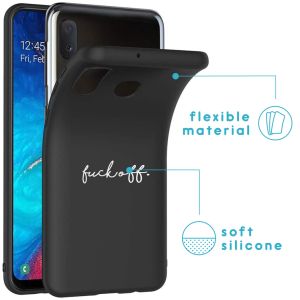 iMoshion Design hoesje Samsung Galaxy A20e - Fuck Off - Zwart