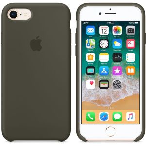 Apple Silicone Backcover iPhone SE (2022 / 2020) / 8 / 7 - Dark Olive