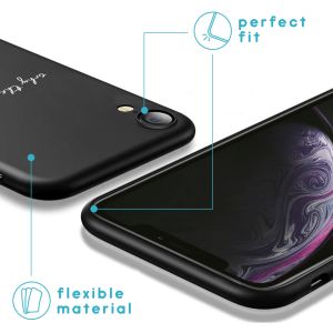 iMoshion Design hoesje iPhone Xr - Why The Fuck Not - Zwart
