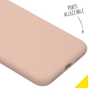 Accezz Liquid Silicone Backcover iPhone 8 Plus / 7 Plus - Pink Sand