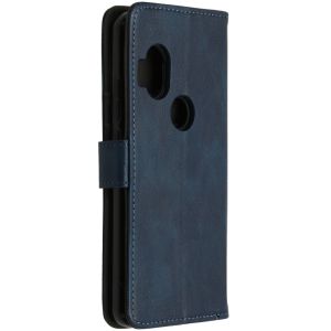 iMoshion Luxe Bookcase Motorola One Hyper - Donkerblauw