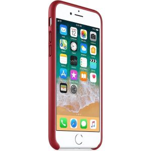 Apple Leather Backcover voor iPhone SE (2022 / 2020) / 8 / 7 - Red