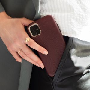 Selencia Gaia Slang Backcover Samsung Galaxy S20 Plus - Donkerrood