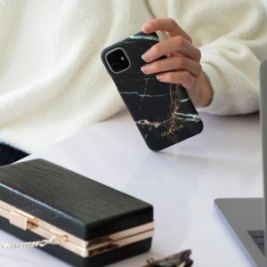 Selencia Maya Fashion Backcover iPhone Xr - Marble Black