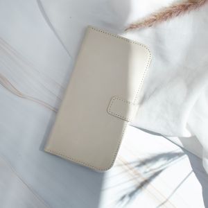 Selencia Echt Lederen Bookcase Huawei P Smart (2020) - Lichtgrijs