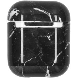 iMoshion Design Hardcover Case AirPods 1 / 2 - Zwart Marmer
