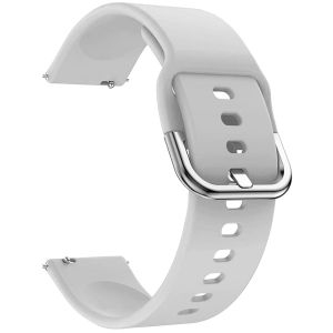 iMoshion Siliconen bandje Galaxy Watch 40/42mm / Active 2 42/44mm / Watch 3 41mm - Lichtgrijs