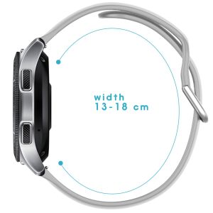 iMoshion Siliconen bandje Galaxy Watch 40/42mm / Active 2 42/44mm / Watch 3 41mm - Lichtgrijs