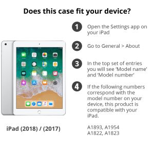 iMoshion 360° draaibare Bookcase iPad 6 (2018) / iPad 5 (2017) - Rood