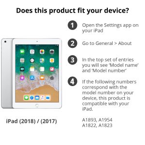 Defender Backcover met strap iPad 6 (2018) 10.2 inch / iPad 5 (2017) 10.2 inch
