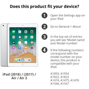 Dux Ducis Skin Bookcase iPad 6 (2018) 9.7 inch / iPad 5 (2017) 9.7 inch / Air 2 (2014) / Air 1 (2013)