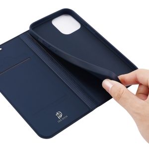 Dux Ducis Slim Softcase Bookcase iPhone 12 Pro Max - Donkerblauw
