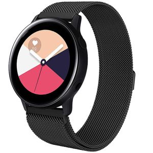 iMoshion Milanees Watch bandje Galaxy Watch 40/42mm / Active 2 42/44mm /  Watch 3 41mm - Zwart | Smartphonehoesjes.nl