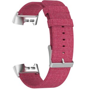 iMoshion Nylon bandje Fitbit Charge 3/4 - Roze