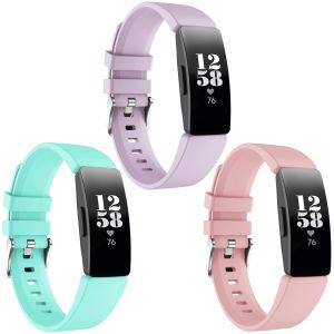 iMoshion Siliconen bandje Multipack Fitbit Inspire - Roze / Paars / Turquoise